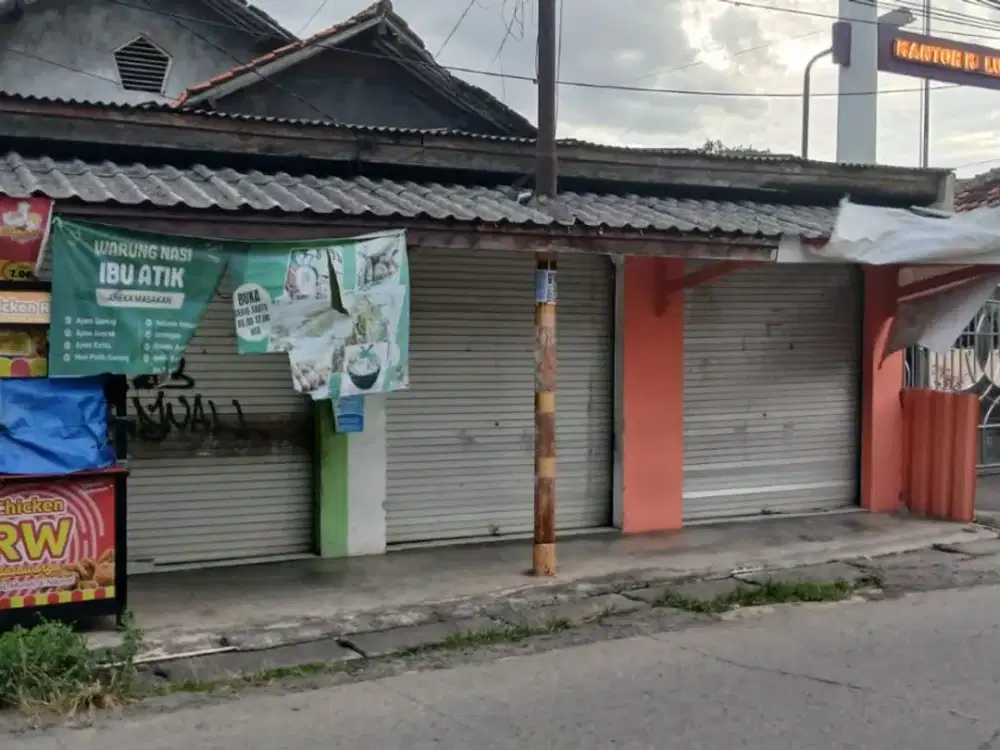 Dijual tanah dan bangunan rmh dan kios di legok