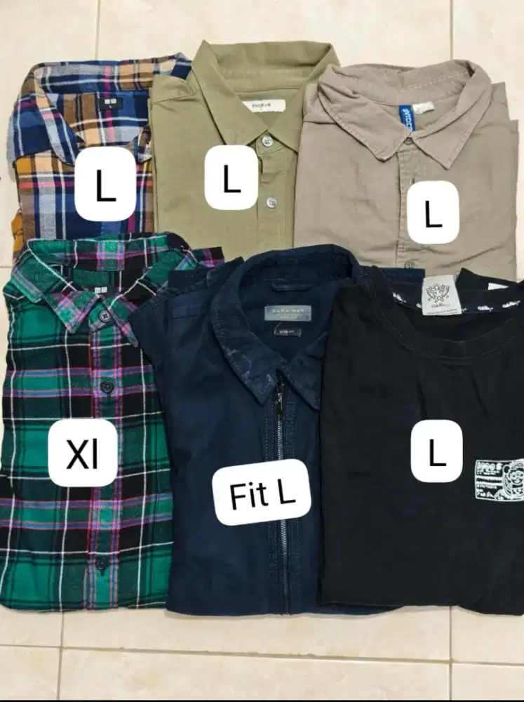 Baju brand uniqlo edisi bersih bersih