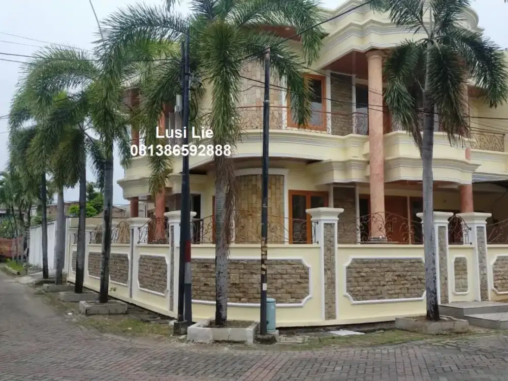 Rumah Taman Surya Hoek luas 400m, jalan lebar parkir luas