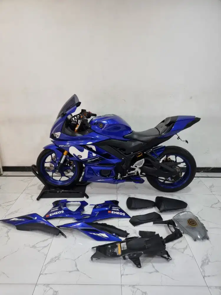 Yamaha R25 V2 Movistar USD LED Fi 2019 Bln 8 Modif ala R1 R 25 Mulus