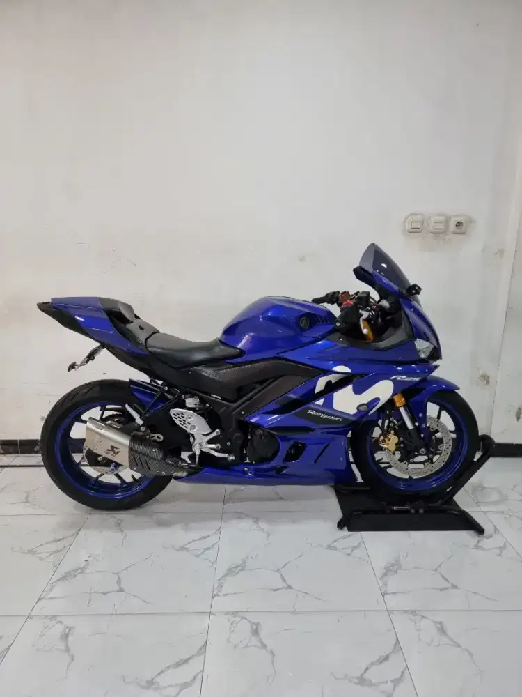 Yamaha R25 V2 Movistar USD LED Fi 2019 Bln 8 Modif ala R1 R 25 Mulus