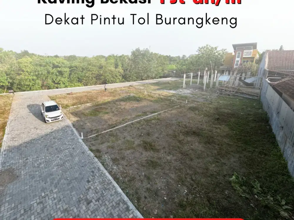 Hanya 1 Jutaan Permeter Kavling Dekat Pintu TOl Burangkeng, SHM Pecah