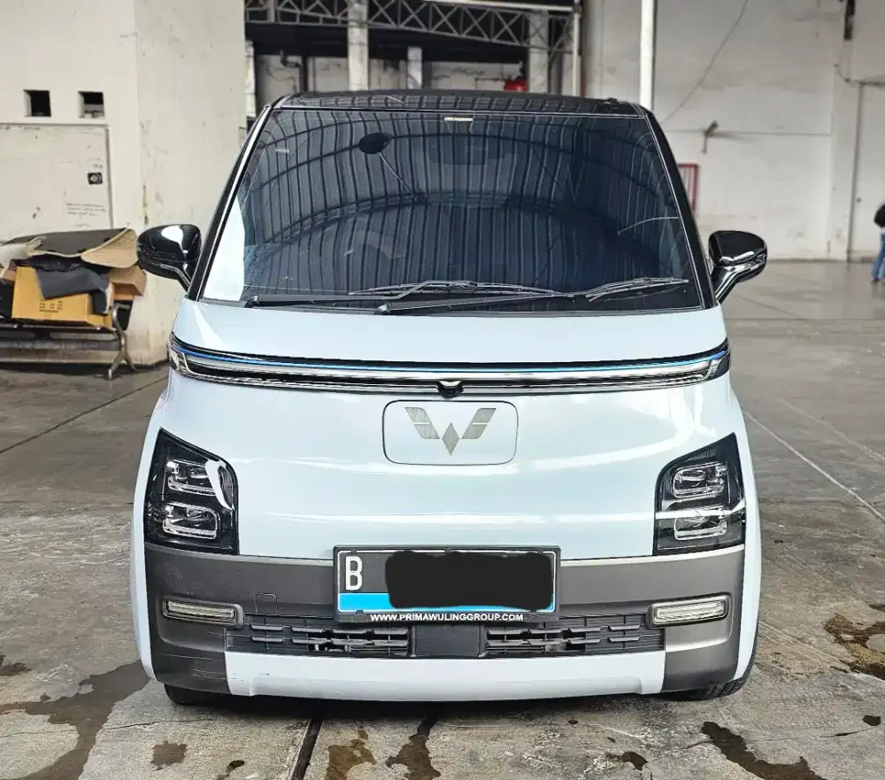 Baru 39rban Km Wuling Air EV Long Range AT 2022 Galaxy Blue Siap Pakai