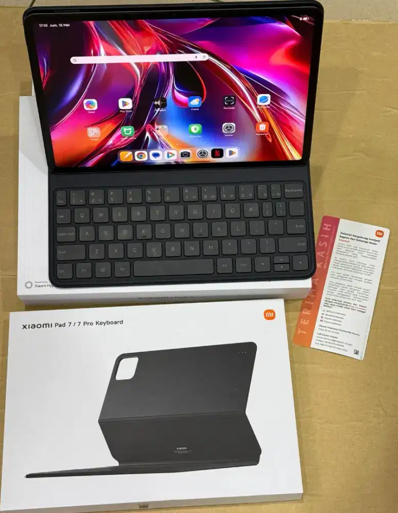 Xiaomi Pad 7 8/256GB 3.2K 144Hz Fullset Keyboard Mulus Garansi Resmi
