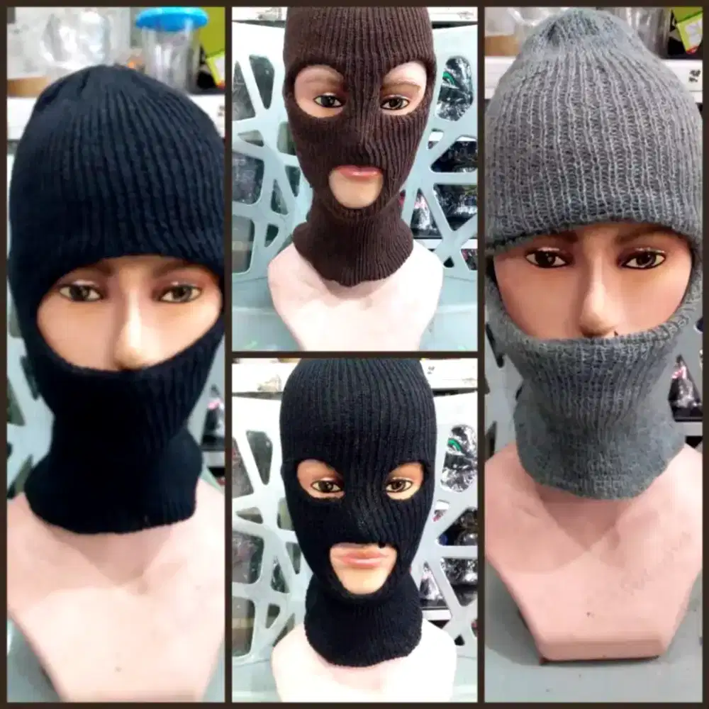 kupluk ronda,ninja,malam,rajut