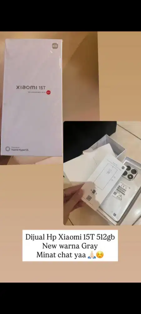 Xiaomi 15T Baru 526Gb Gray