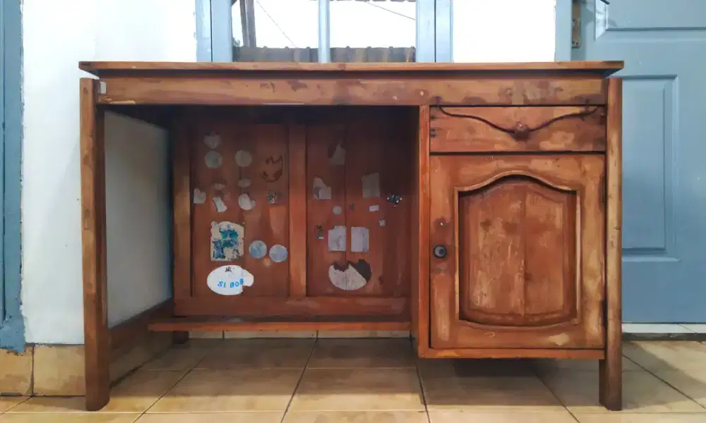 Meja Belajar atau Meja Kantor Jati Lawas