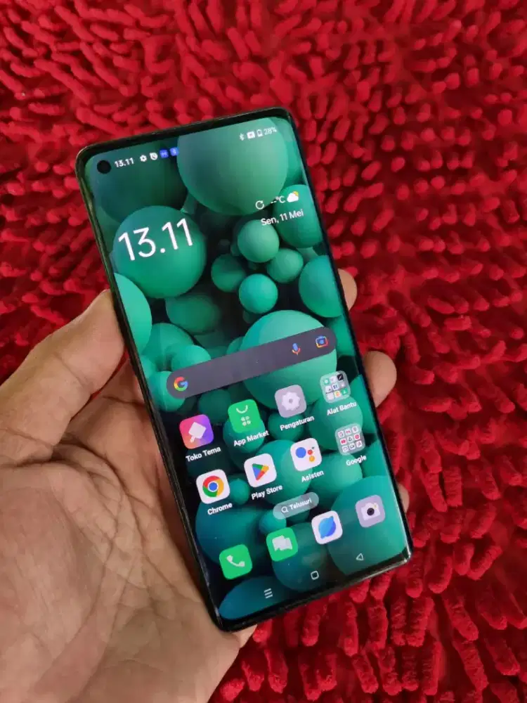 Oppo reno 4 pro NFc ram 8+8/256 AMOLED curve no minus HP charger