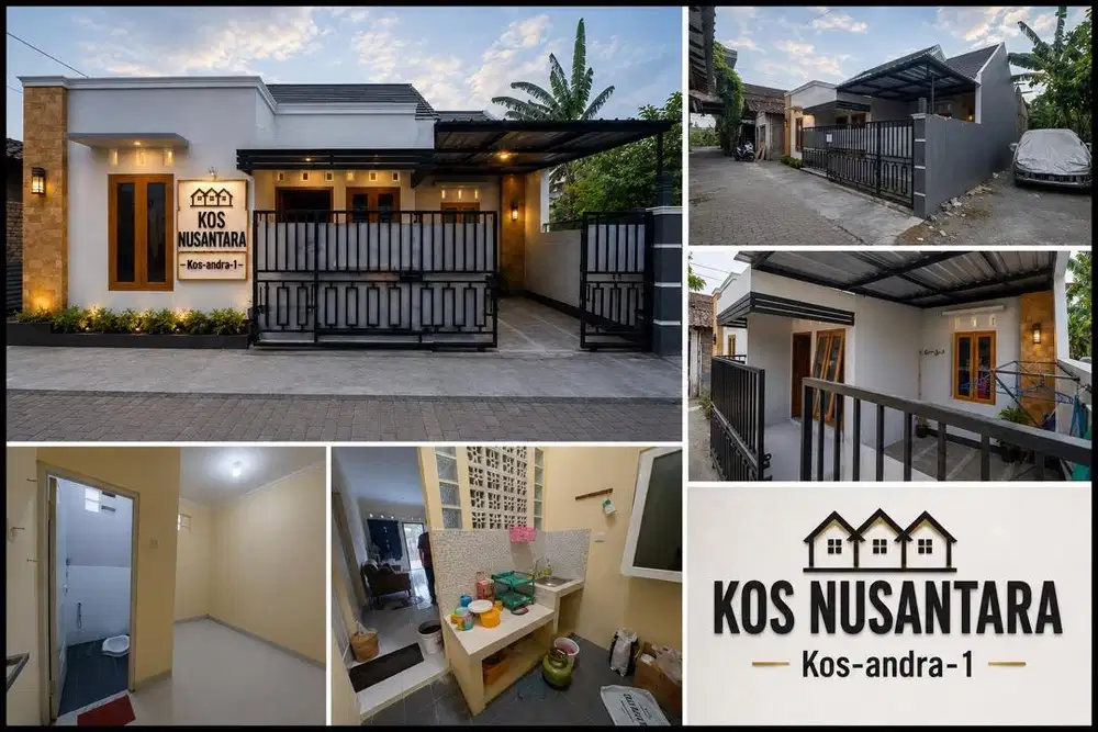 Kos 1 rumah 5 kamar