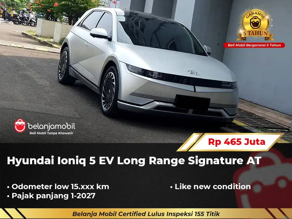 [ LOW KM 15RB ] Hyundai Ioniq 5 Long Range Signature EV 2023/2024