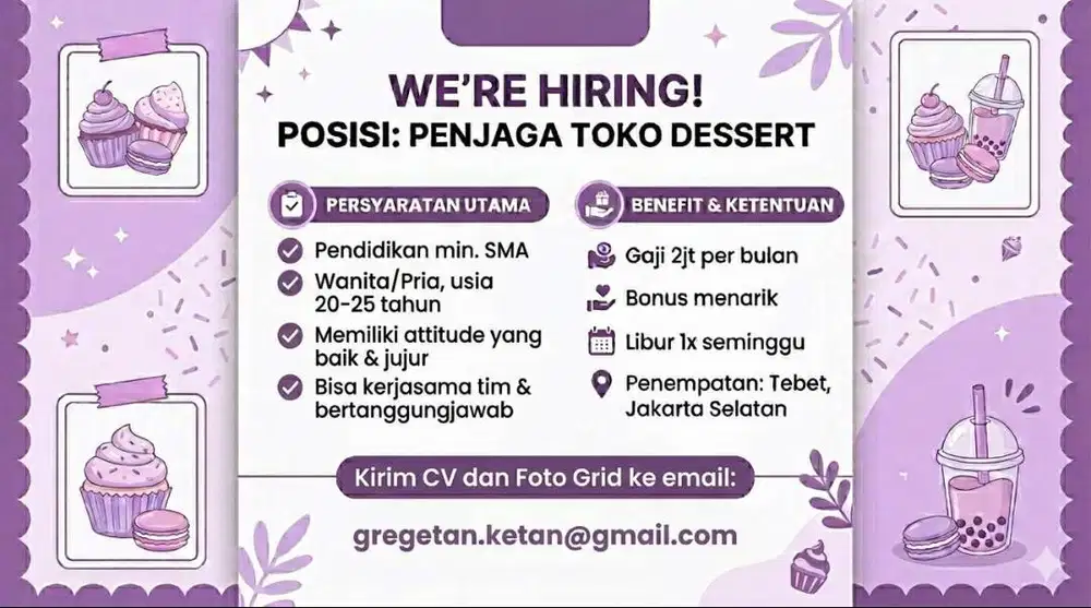 Lowongan Penjaga Toko
