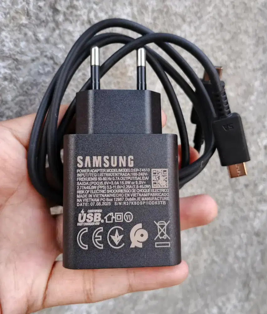 Charger Samsung Original 45 Watt Super Fast Charging