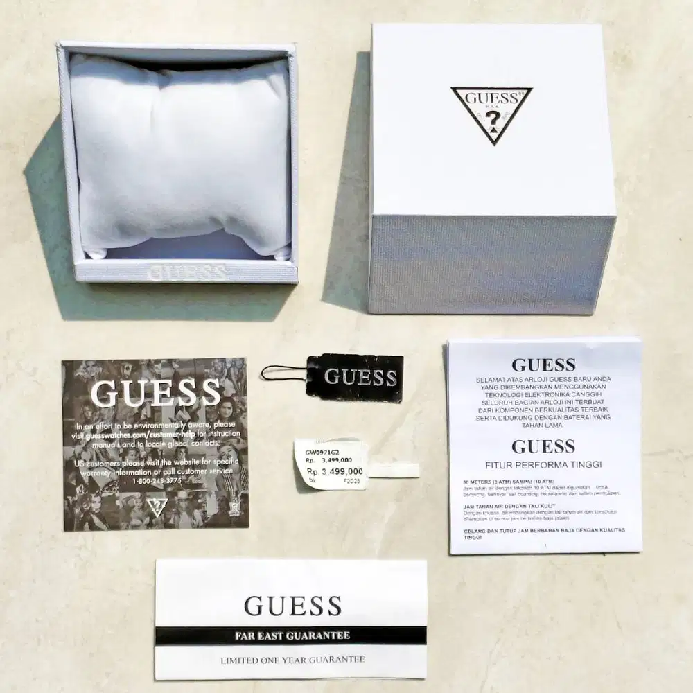 Preloved Kotak Jam Guess White Original Watch Box Fullset