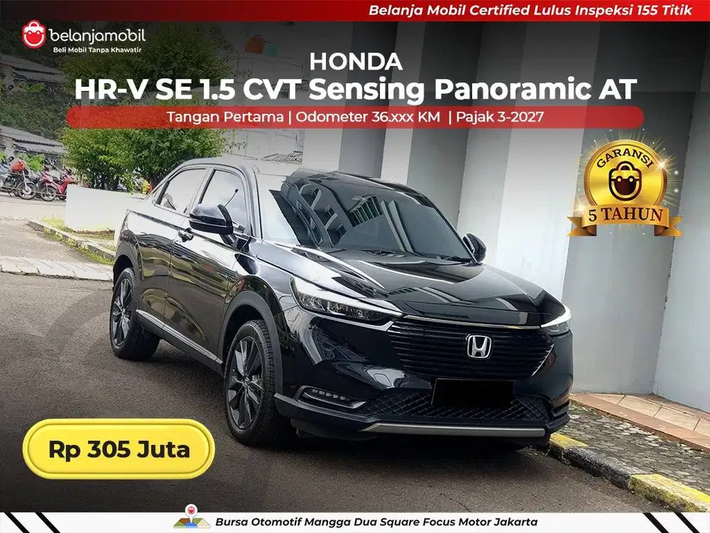 [ GARANSI 5TH ] Honda HRV HR-V HR V SE 1.5 Sensing Panoramic 2023/2024