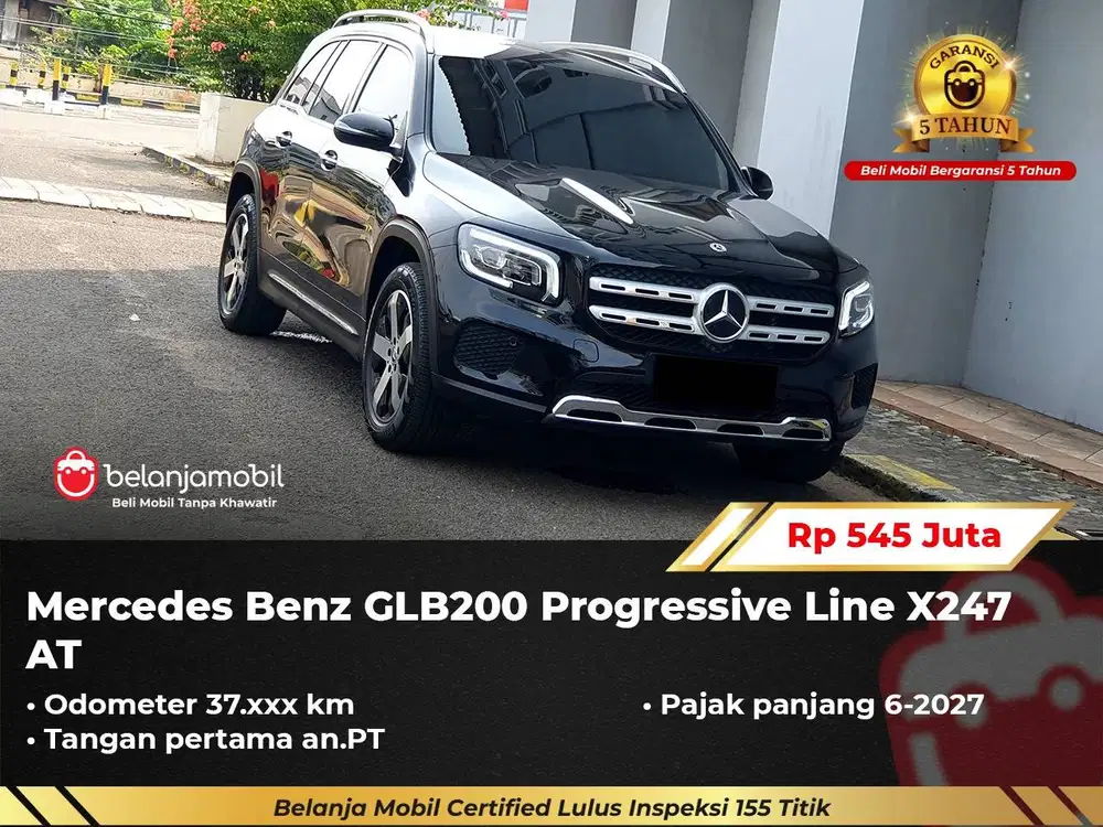 [PAJAK PANJANG] Mercedes Benz Mercy GLB 200 Progressive X247 2022/2023
