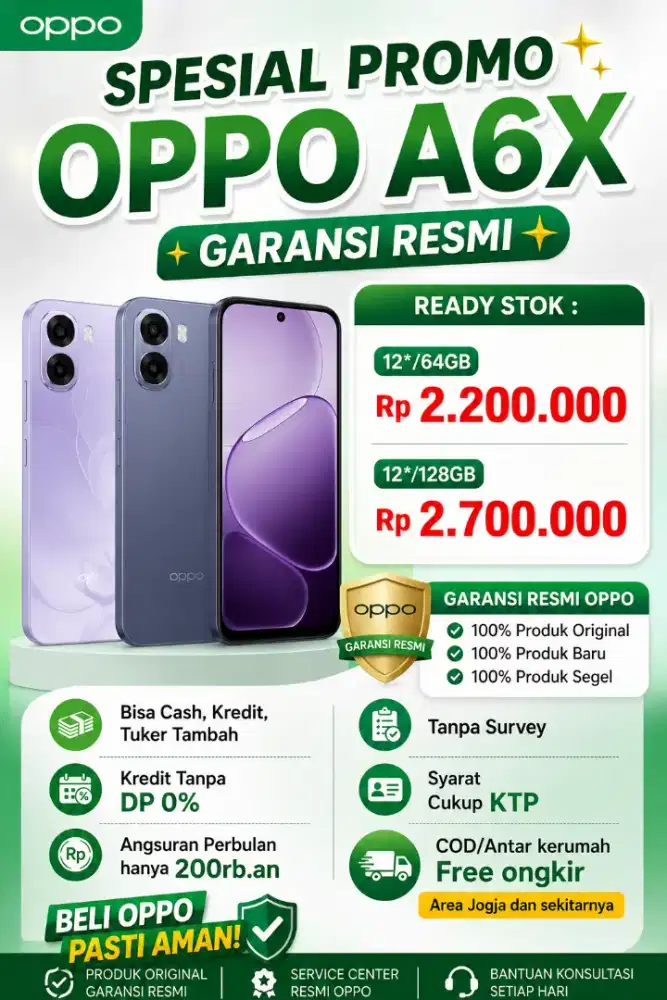 HP MURAH OPPO A6X 12*/64GB GARANSI RESMI