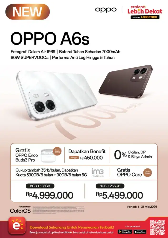 New Oppo A6s Bisa Cicilan dan Tuker tambah