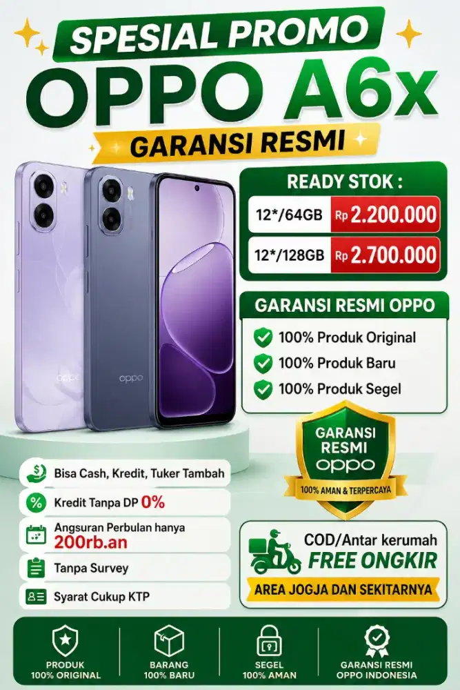 HP MURAH OPPO A6X 12*/128GB GARANSI RESMI