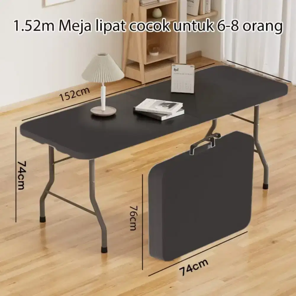 Meja lipat standar 152cm