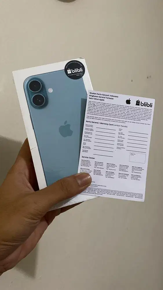 iphone 16 128 segel baru edisi tidak jadi pakai