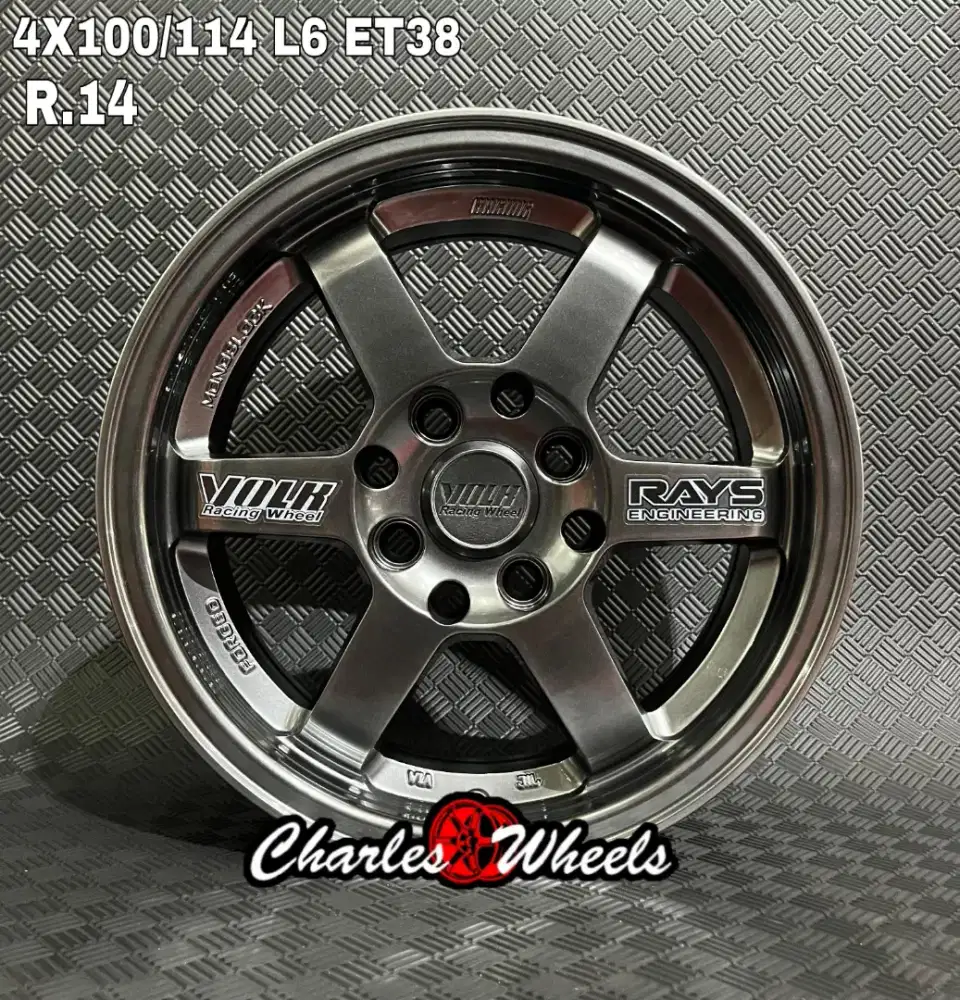 VELG TE37 RING 14 HYPER BLACK