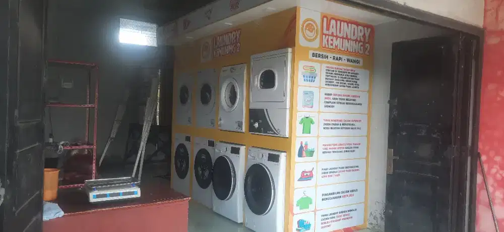 Dijual Usaha laundry full set