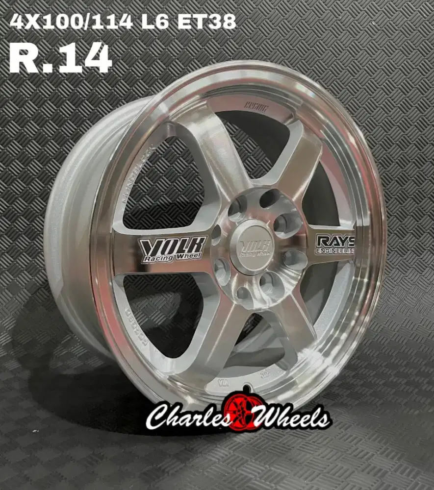 VELG BARU TE37 SP FULL RING 14