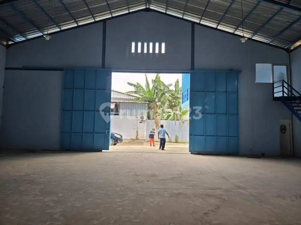 Gudang Baru Gandeng 200m,400m,600m ada Office, Ruang Karyawan 2lantai Lokasi Gudang di Mustika Jaya, Bekasi *803