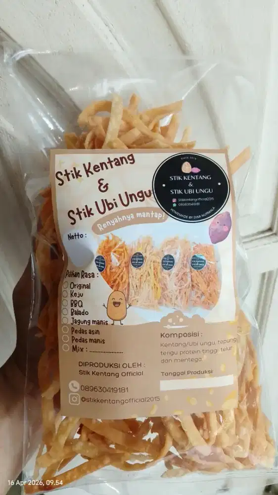 Stik Kentang keripik kentang