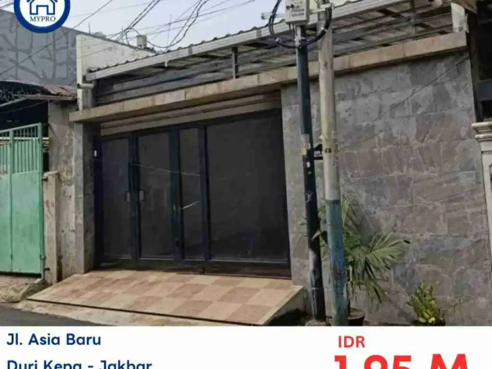 LELANG RUMAH DI JL ASIA BARU DURI KEPA KEBON JERUK JAKARTA BARAT