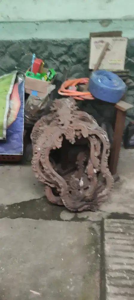 Frame Cermin Jati Jadul