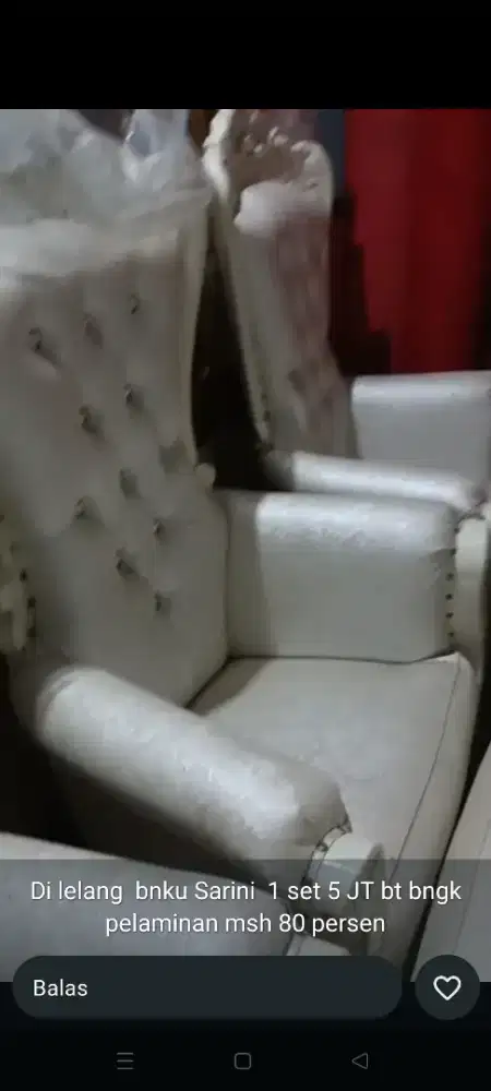 Di jual satu set pelaminan model syahrini
