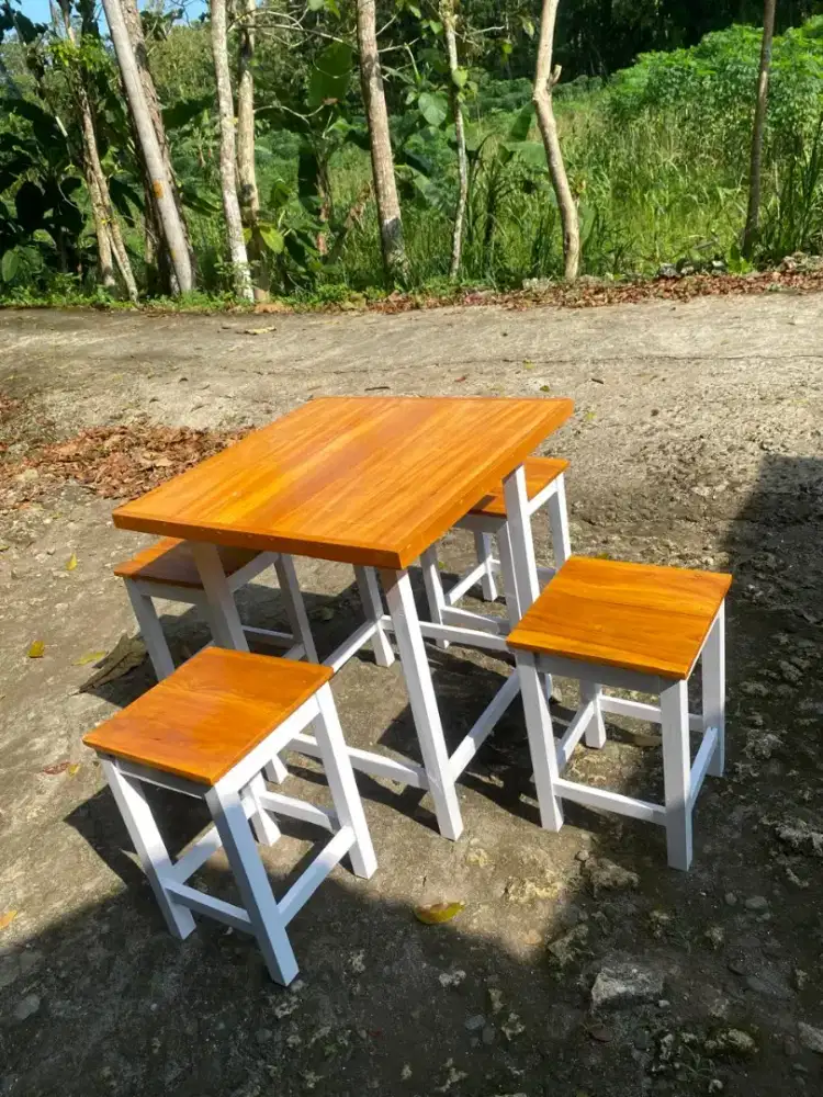 Meja kursi makan minimalis modern promo
