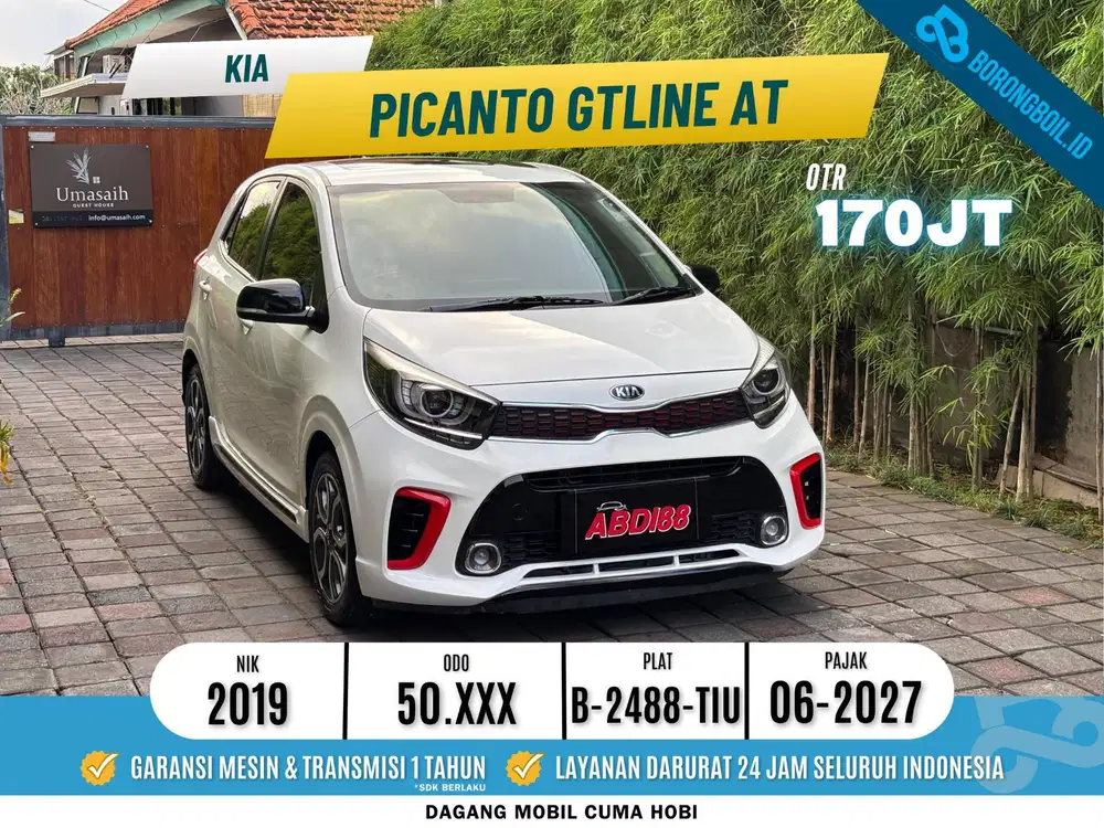 KIA PICANTO GT line AT 2019, sunroof aktif, KM low