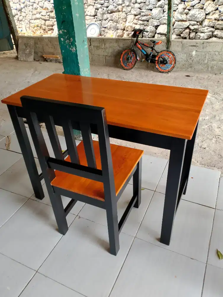 Meja kursi set belajar murah gratis ongkir area jogja