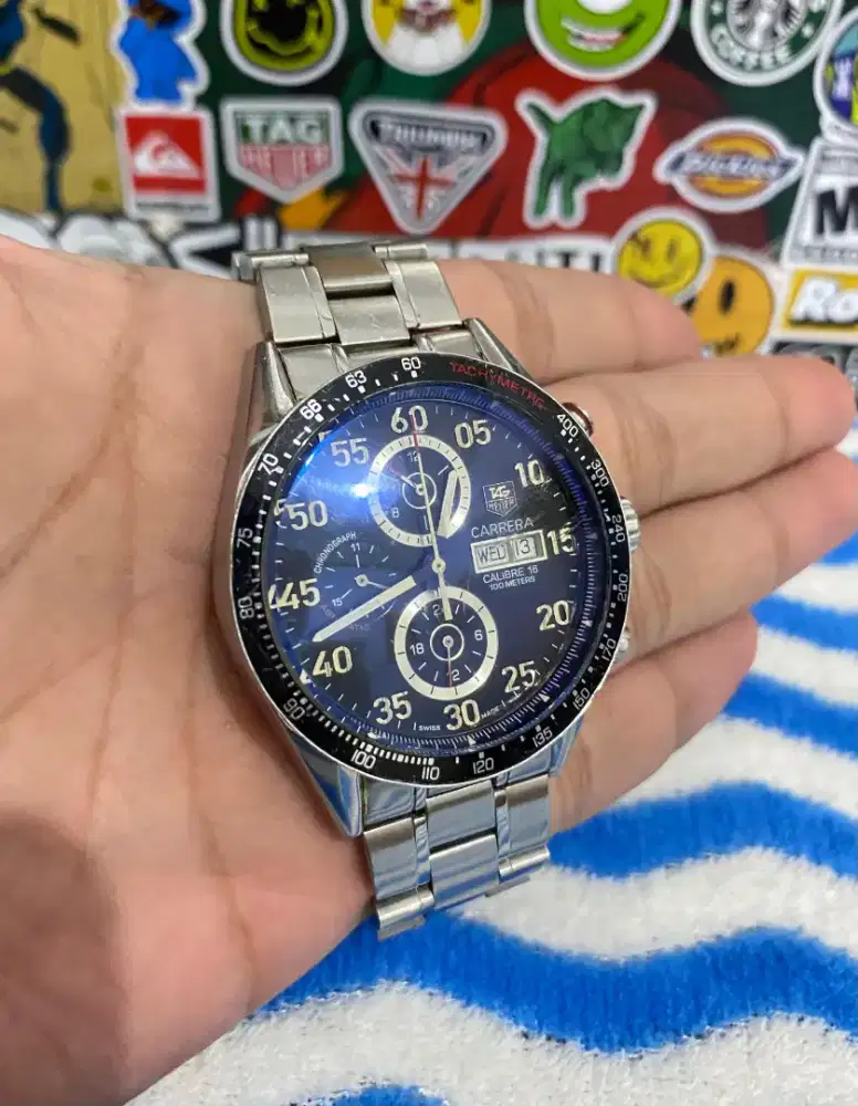 Tag Heuer Carrera Calibre 16 Day Date 43 Automatic Japan Second