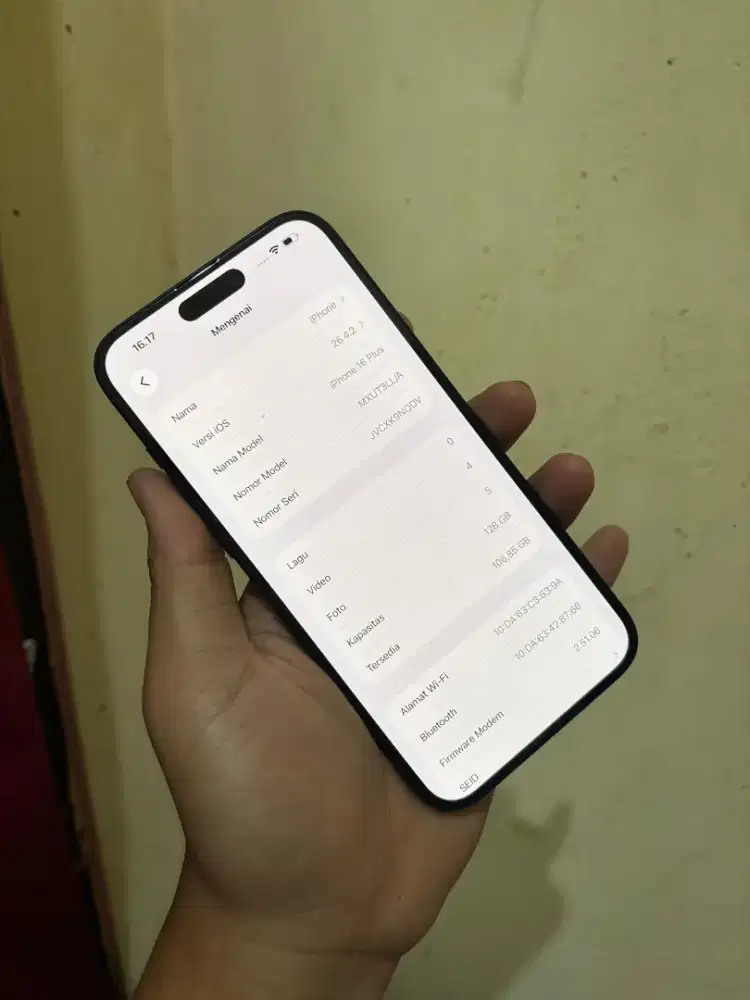 iPhone 16plus 128 inter