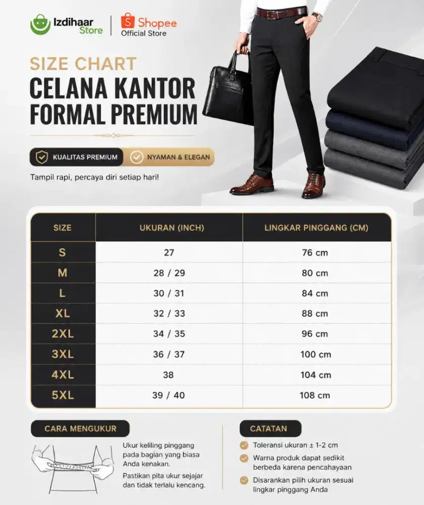 Celana kantor formal