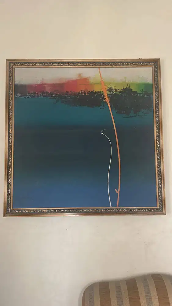 Jual lukisan karya amri yahya, ukuran 110cm x110cm