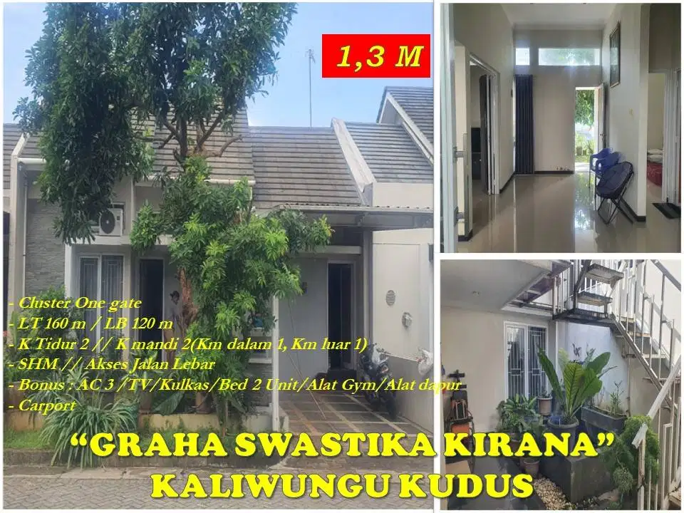 Rumah Kudus Kaliwungu Cluster Grha Swastika Kirana Siap Huni Furnished