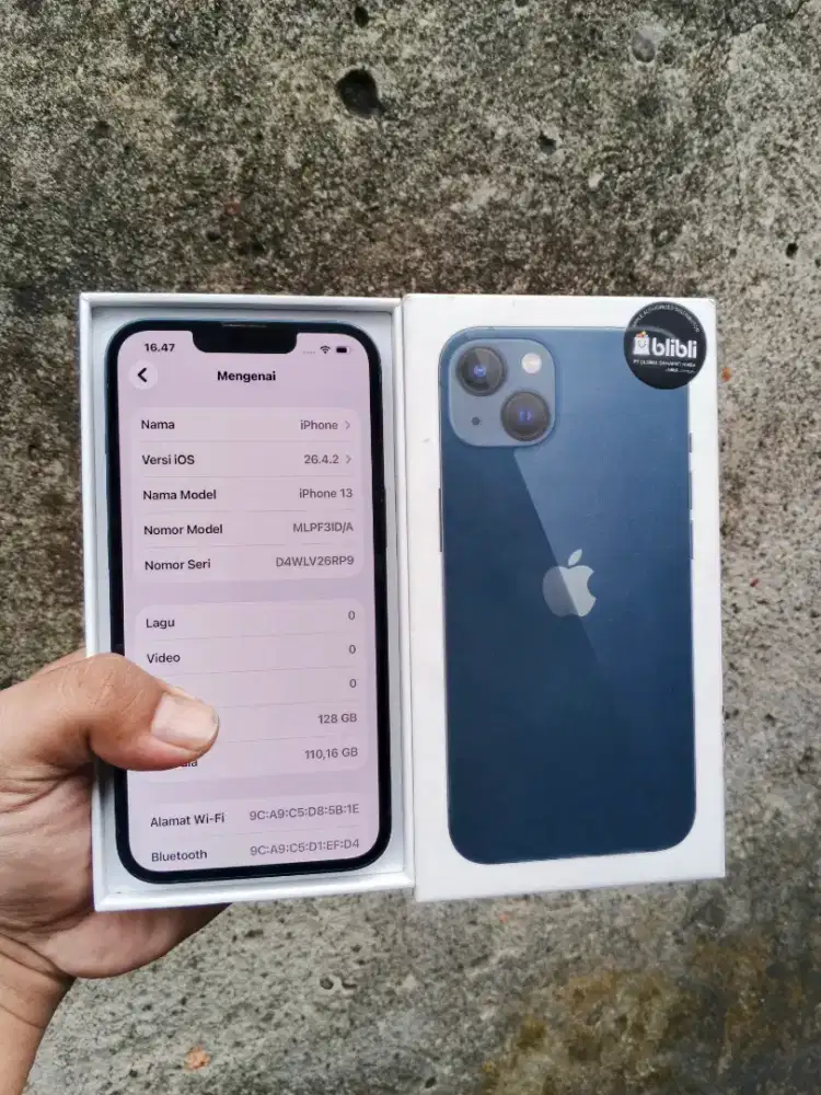 Iphone 13 ibox 128gb Fullset Orian
