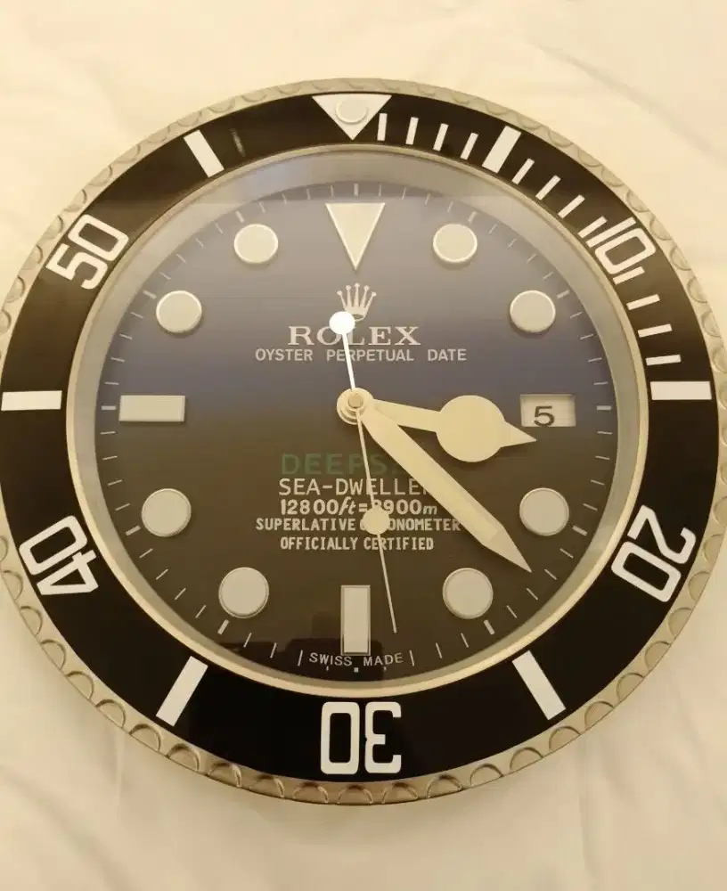 Rolex Deepsea Sea-Dweller jam dinding baterai clock dekorasi quartz