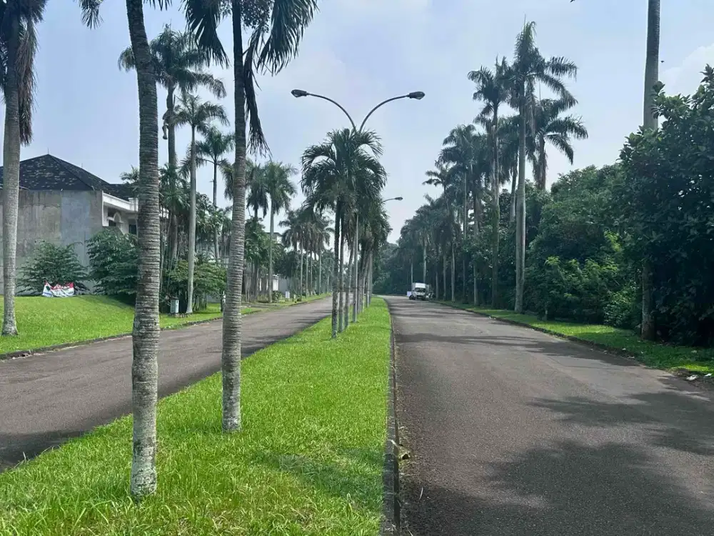 Pinggir Jalan Kavling Elite 1.403m² Bukit Golf BSD – Lebar 35m, Jalan 2 Row