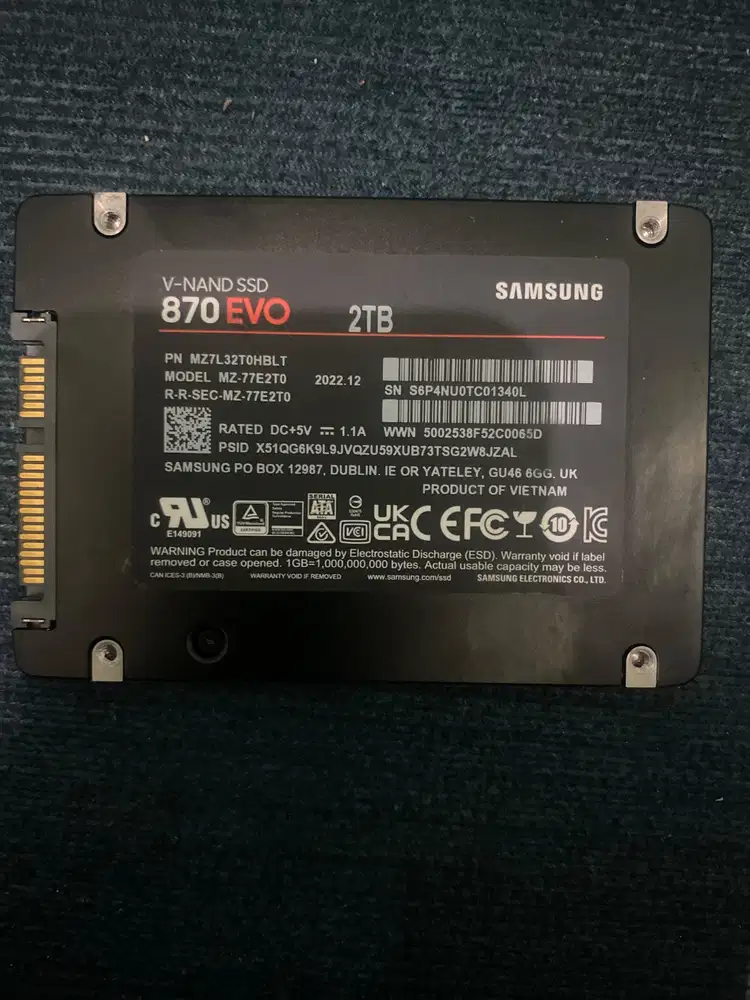 SSD SAMSUNG 870 EVO 2TB