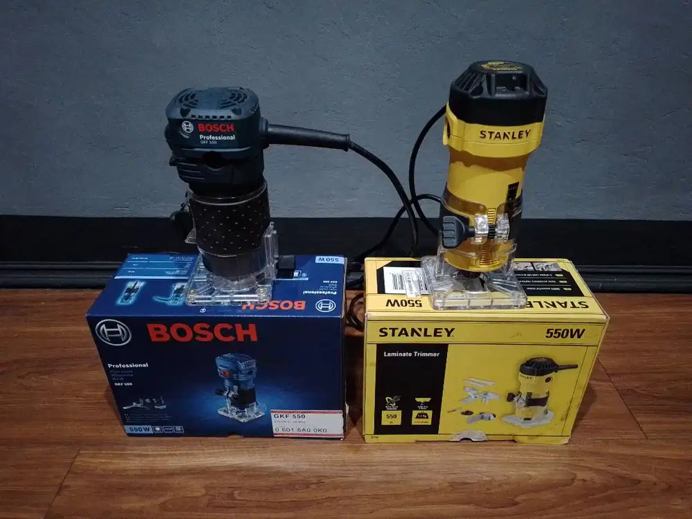 BOSCH GKF 550 & STANLEY ST55 - Mesin Router Trimmer Kayu