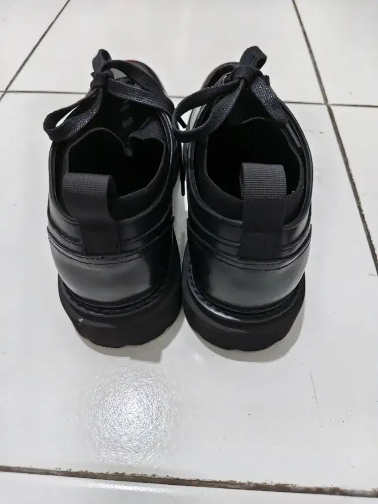 Sepatu Prabu Original Kulit Sapi Size 41 Black Formal Casual Premium