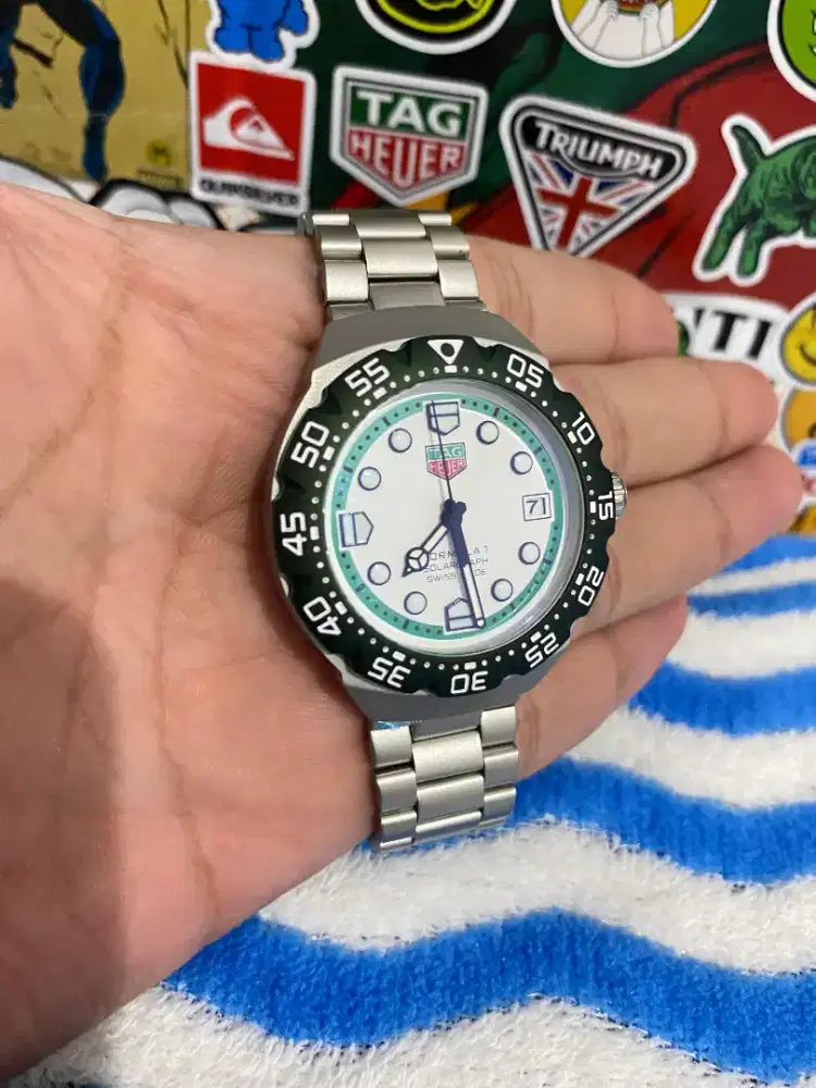 Tag Heuer Formula 1 Solargraph Automatic Japan White Green