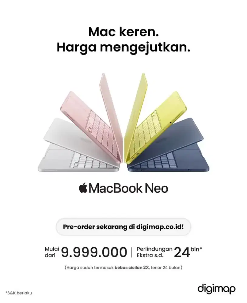 MacBook Noe Kredit Proses Cepat DP Mulai 0