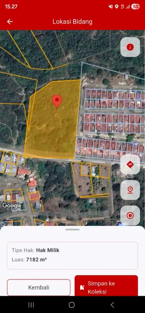 Di jual Tanah untuk Perumahan