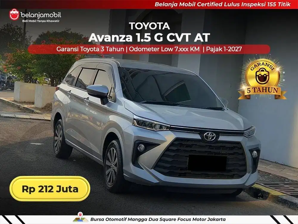 [ LOW KM 7RB ] Toyota Avanza 1.5 G CVT AT 2024/2025